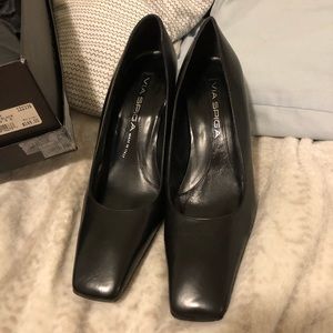 Via Spiga Gliston Black Heels